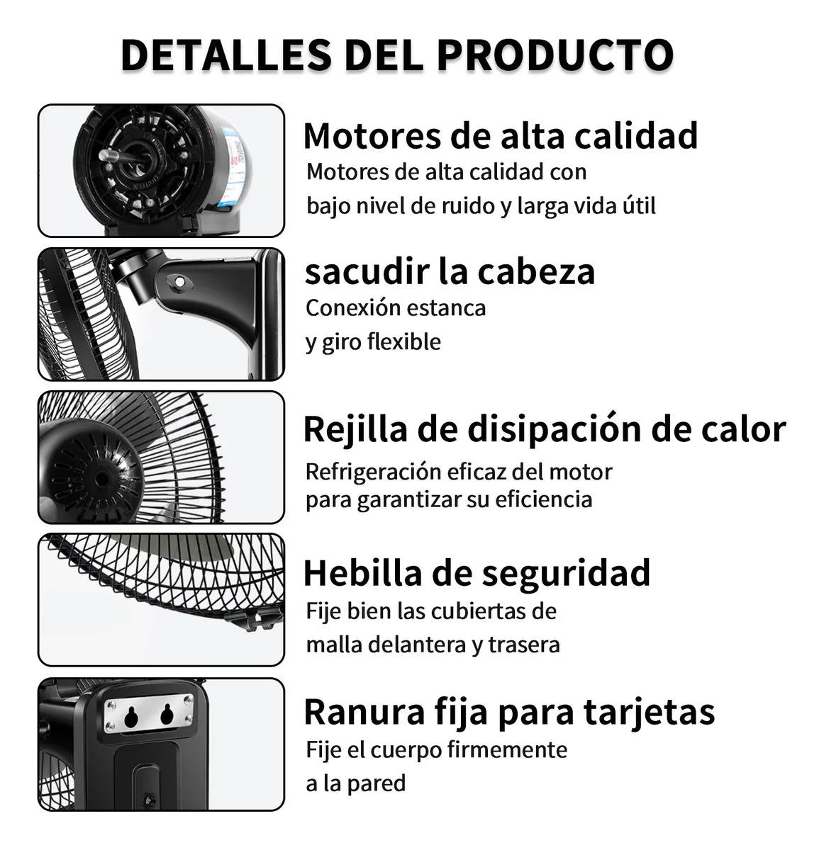 Ventilador de Pared de 16” – Oscilante, Silencioso y con Temporizador