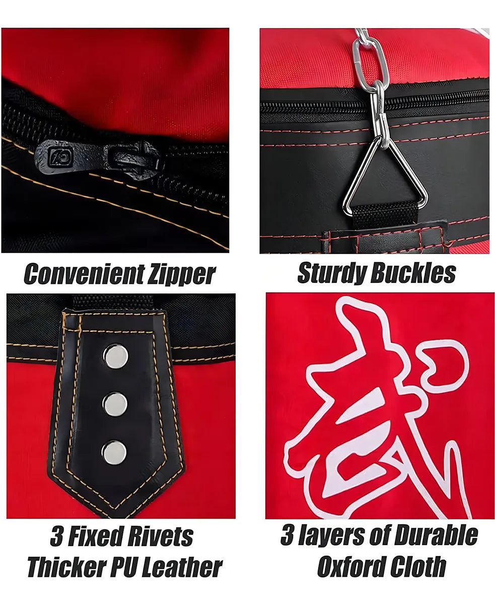 Saco de Boxeo Colgante 120 cm – Profesional, Resistente y con Accesorios