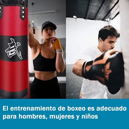 Saco de Boxeo Colgante 120 cm – Profesional, Resistente y con Accesorios