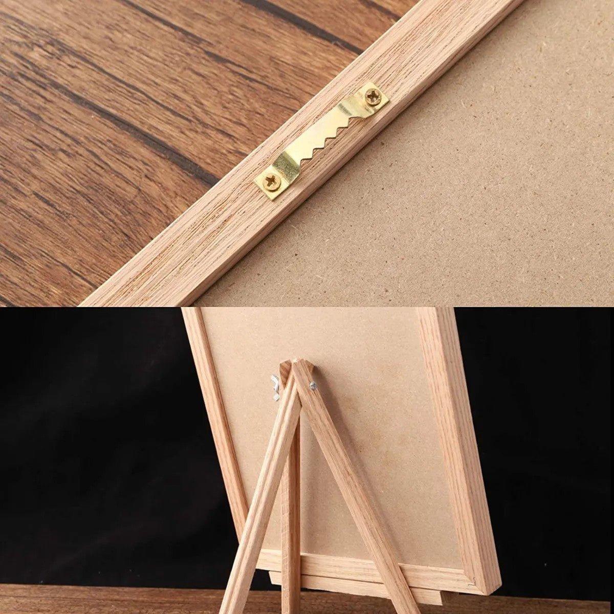 Pizarrón de Letras Intercambiables – Madera Negra con Trípode y Accesorios