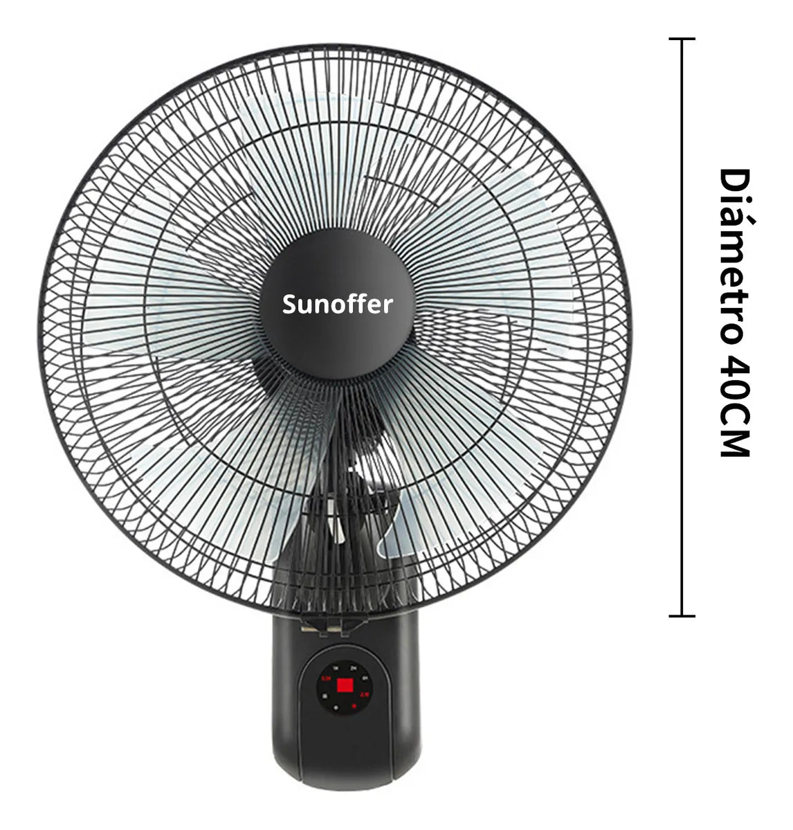 Ventilador de Pared de 16” – Oscilante, Silencioso y con Temporizador
